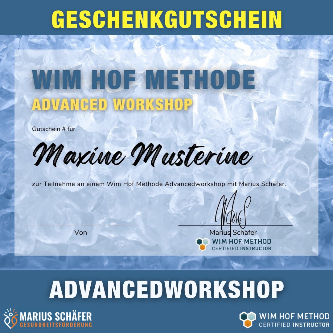 Gutschein „Wim Hof Workshop mit Marius Schäfer“